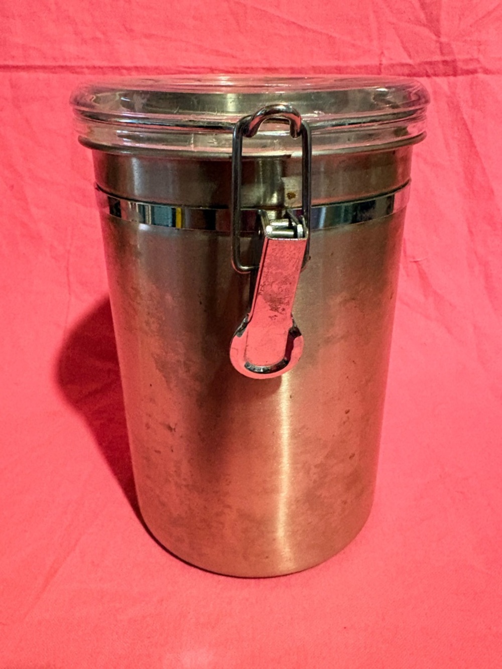 Oggi Stainless Steel Airtight Kitchen Canister - Silver